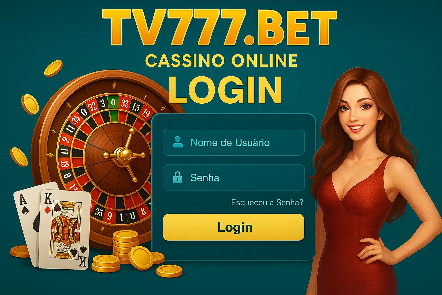 Criar uma nova Conta no plataforma TV777BET